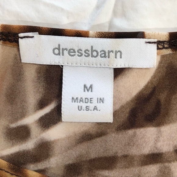 DRESSBARN Animal Print Stretchy Top Medium - Picture 3 of 5
